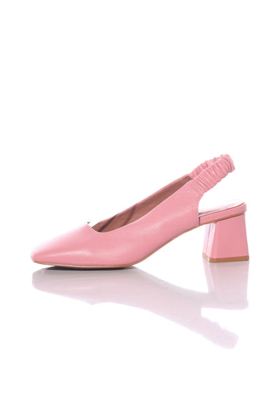 MI PIACI - Square toe leather slingbacks! 40