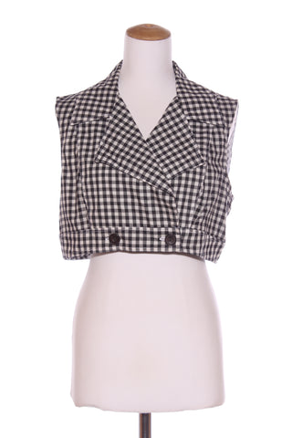 ANNAH S (NZ) Gingham crop shirt! 14