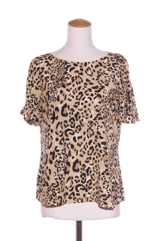 SEED - Leopard print ruffle sleeve top! 12