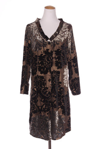 CACHET - Flocked velvet print duster! 10