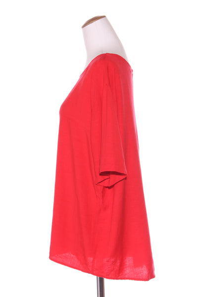 GRACE HILL - Red linen blend top! 20