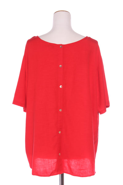 GRACE HILL - Red linen blend top! 20