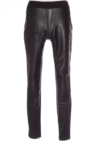 GRACE HILL (BN) Leather panel ponte pant! 10