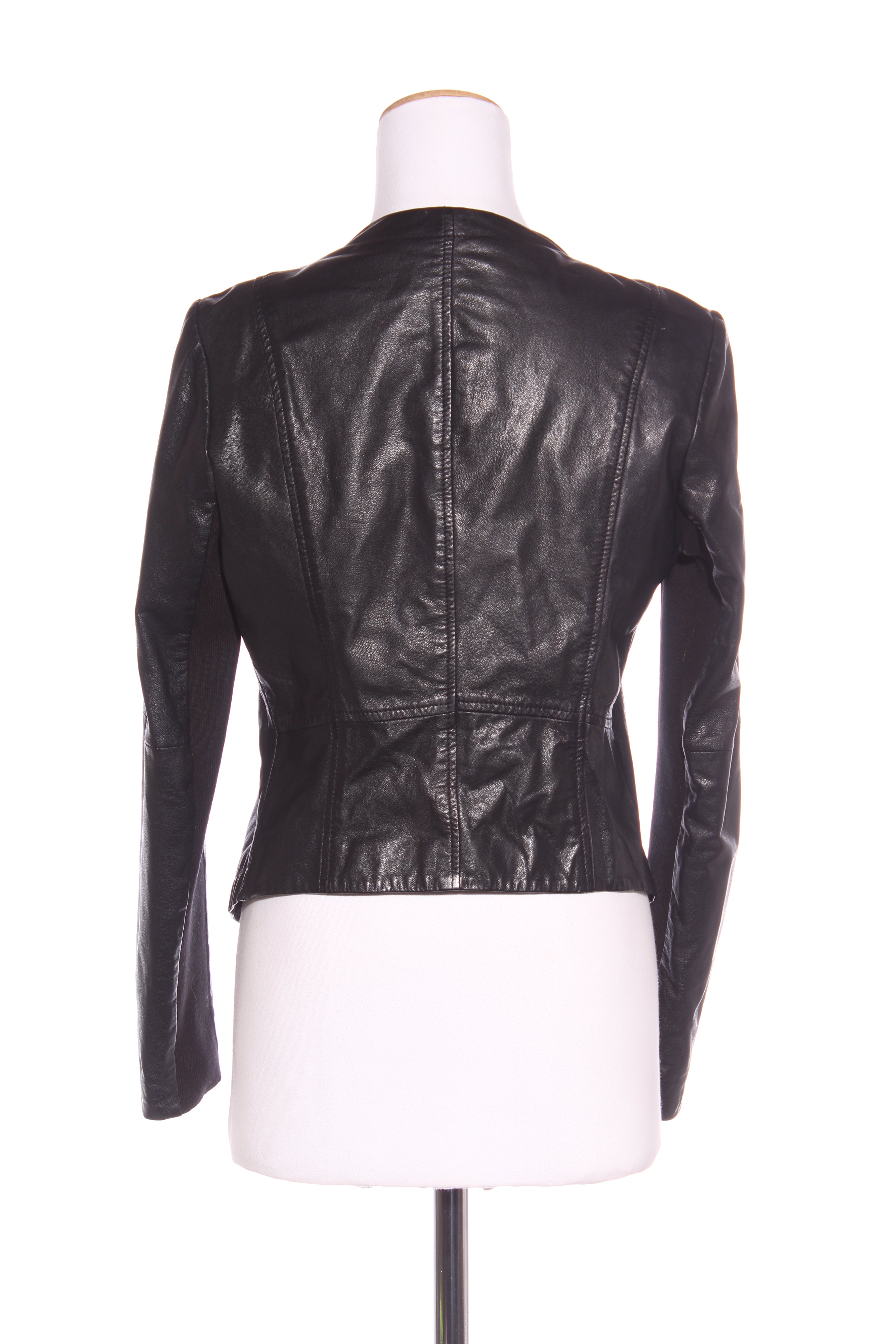 JUST JEANS Waterfall leather jacket 8 Recycle Style Preloved Designer Clothing