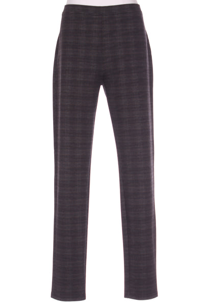 VASSALLI -  Slim check pull on ponte pant! 10