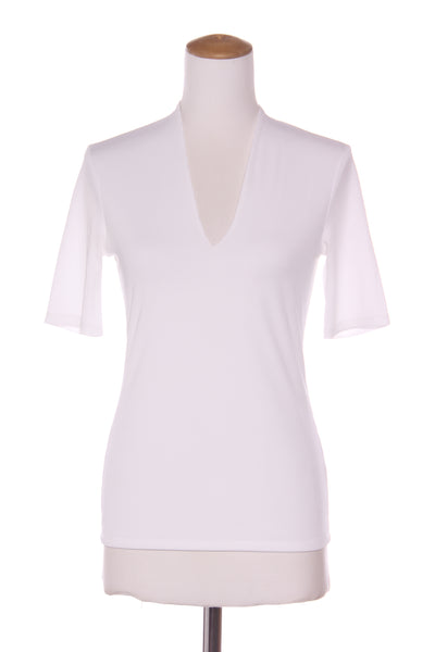 WITCHERY - White rib knit top! 8-10