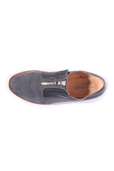 ISABELLA ANSELMI "Duct" polka dot leather loafers! 40