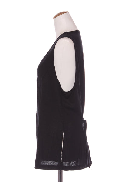 GLASSONS - Linen blend waistcoat - Black! 16