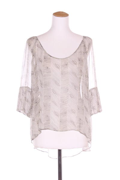 KINGAN JONES (NZ) Silk chiffon hi low blouse! 12