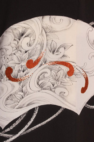 Vintage Japanese kimono - Reversible print! 8-14