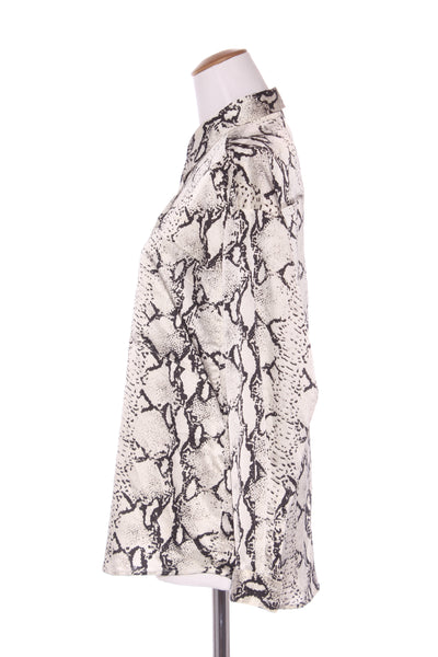 SUPERETTE - Snakeskin print silky shirt! 10-12