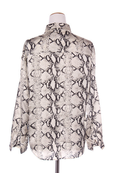 SUPERETTE - Snakeskin print silky shirt! 10-12