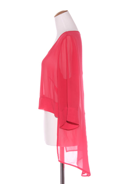 OBI (NZ) Raspberry chiffon hi lo layering top! 16