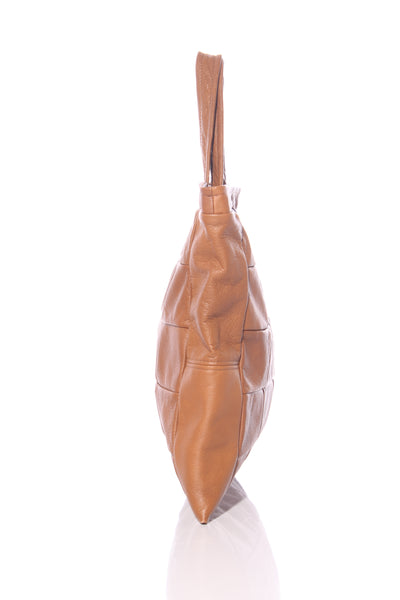 ETSY - Leather patchwork bag - Tan!