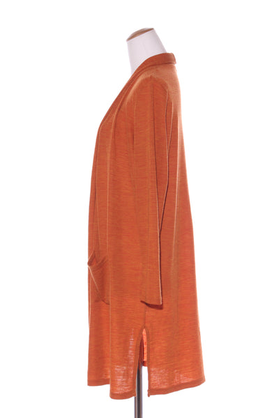 CAPTURE - Merino wool burnt orange cardi! 14