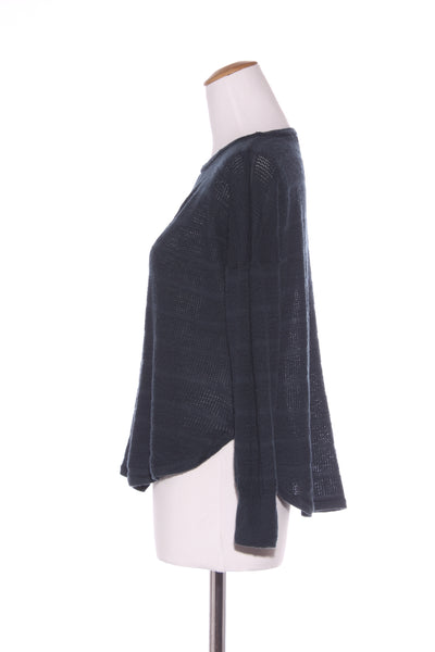 MAX - Patterned merino knit - Dark teal! 10-12