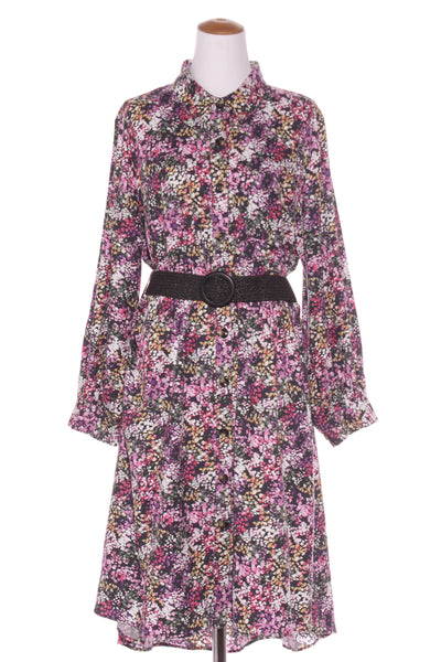 BETTY BASICS - Floral print belted shirt dress! 18