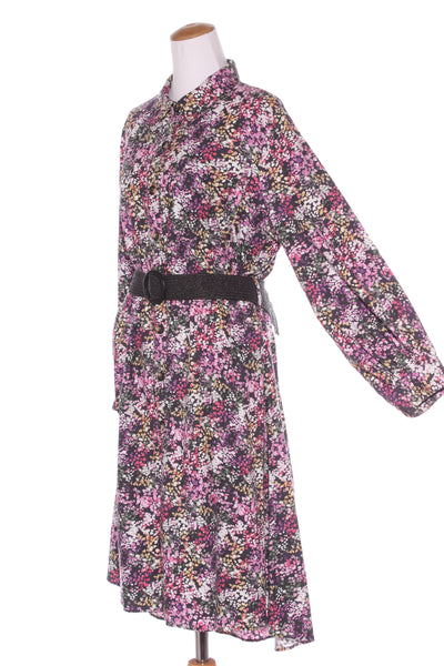 BETTY BASICS - Floral print belted shirt dress! 18