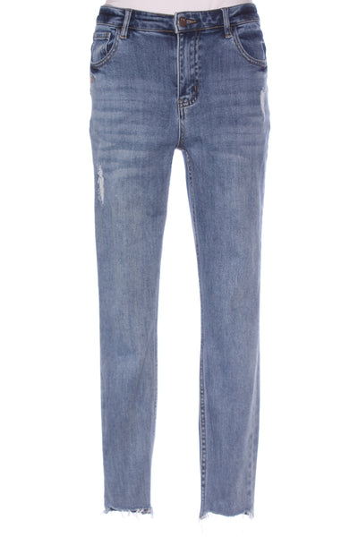 SHINE ON - Distressed raw hem jean! 10
