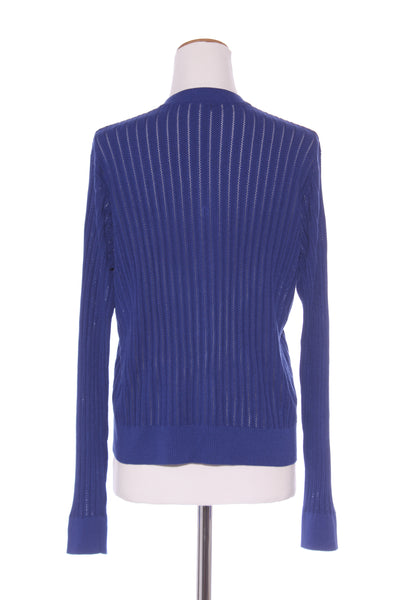 KATE SYLVESTER - Patterned knit viscose cardi - Royal blue! 12