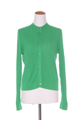 KATE SYLVESTER - Patterned knit viscose cardi - Green! 12