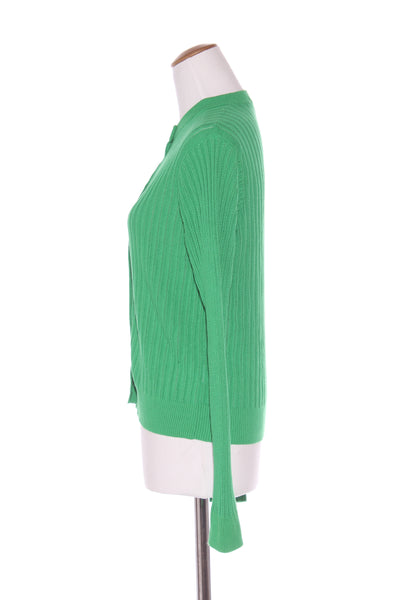 KATE SYLVESTER - Patterned knit viscose cardi - Green! 12