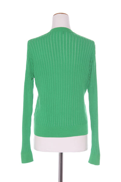 KATE SYLVESTER - Patterned knit viscose cardi - Green! 12