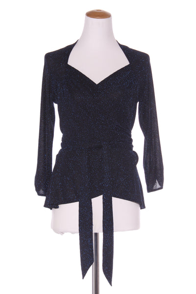 SACHA DRAKE - River fire wrap top - Metallic sapphire! 14