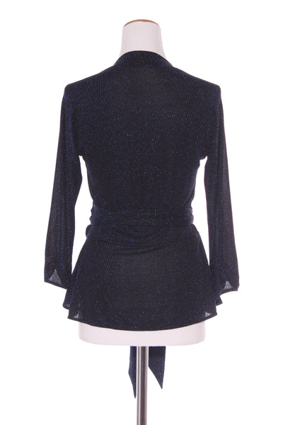 SACHA DRAKE - River fire wrap top - Metallic sapphire! 14