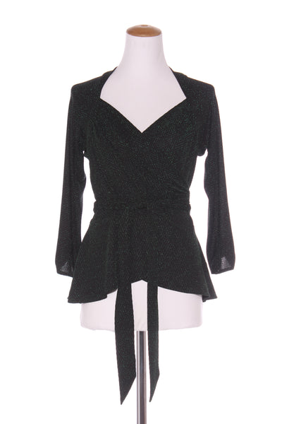 SACHA DRAKE - River fire wrap top - Metallic emerald! 14