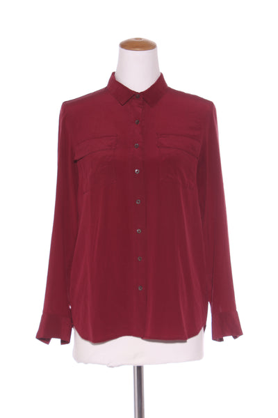 TRENERY - Cranberry silk shirt! 10