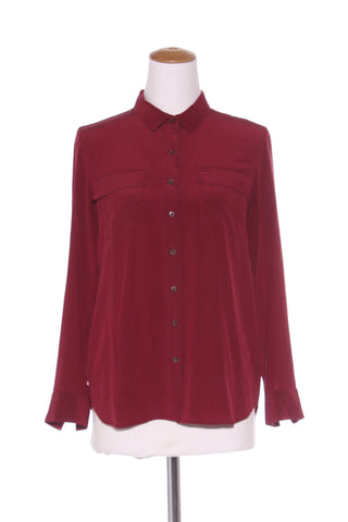 TRENERY - Cranberry silk shirt! 10