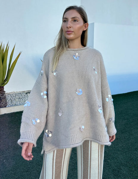 KIIK (BN) Embellished wool blend knit! 8-16