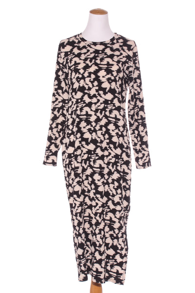 HEIDI FRANK - Textured maxi dress - Black/cream print! 8-10