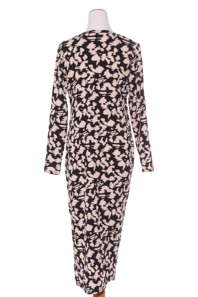 HEIDI FRANK - Textured maxi dress - Black/cream print! 8-10