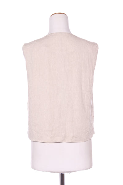 GLASSONS - Linen blend waistcoat - Natural! 12