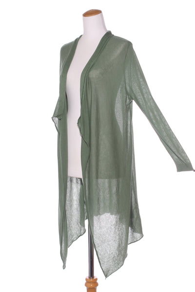 ORIENTIQUE - Soft rganic cotton waterfall cardi! 12