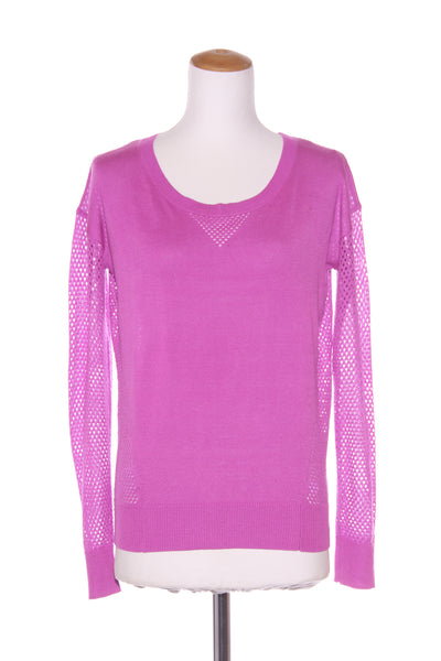 LORNA JANE KNIT - Vivid purple mesh panel knit! 8-10