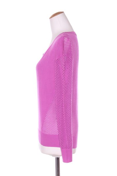 LORNA JANE KNIT - Vivid purple mesh panel knit! 8-10