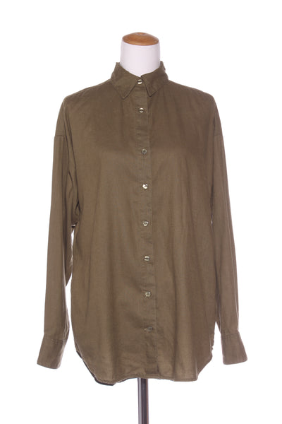 BARE by Charlie Holiday - Hemp + organic cotton shirt! 10-12