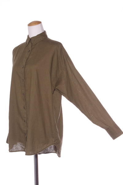 BARE by Charlie Holiday - Hemp + organic cotton shirt! 10-12