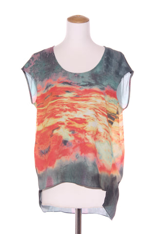 DECJUBA - Sleeveless abstract print top! 10