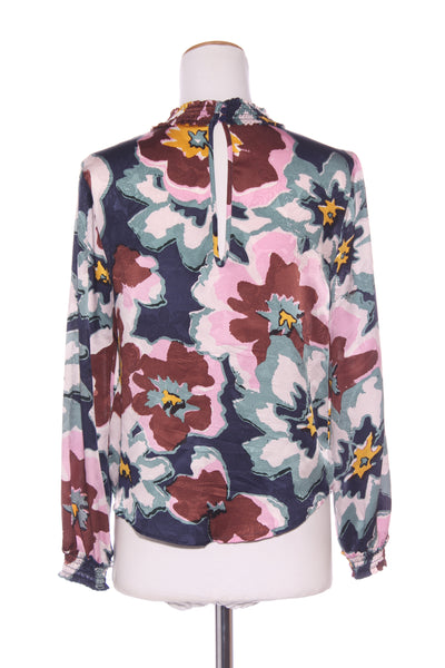 GORMAN - Floral silk high neck blouse! 8