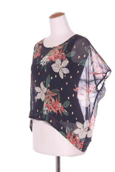 LOOBIE'S STORY - Floral silk over top! 8-10