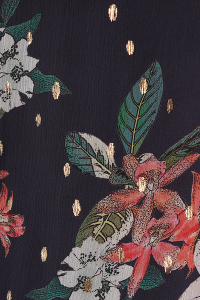 LOOBIE'S STORY - Floral silk over top! 8-10