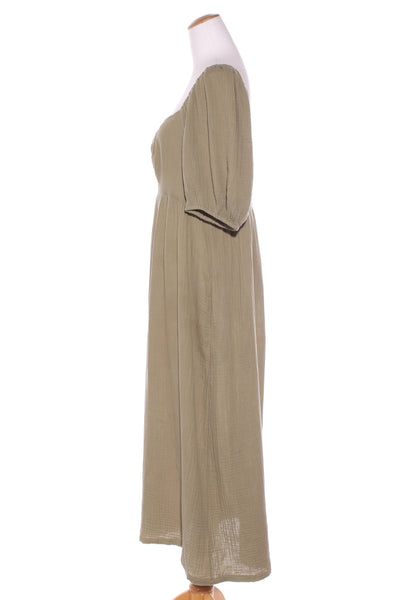SPORTSGIRL - Textured cotton sweetheart maxi dress! 18