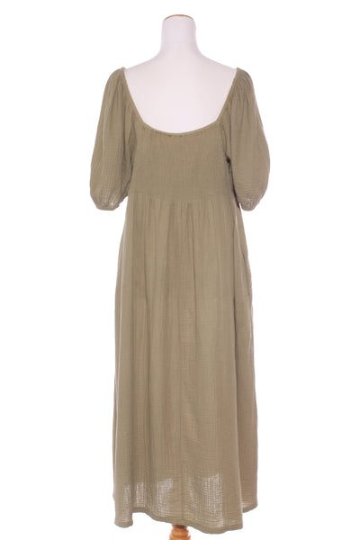 SPORTSGIRL - Textured cotton sweetheart maxi dress! 18
