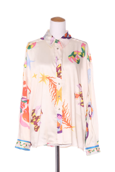 IRIS MAXI - Serpents and wings of the night satin shirt! 16