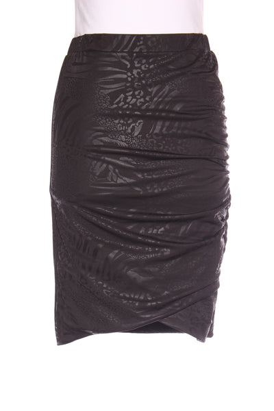 AUGUSTINE - Black animal print "Meow" skirt! 8