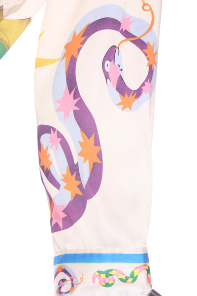 IRIS MAXI - Serpents and wings of the night satin shirt! 16